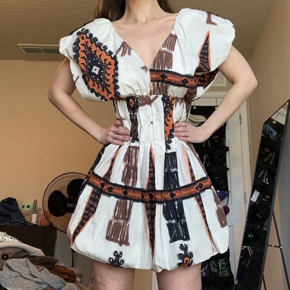 NWT tribal balloon mini dress! - Picture 3 of 6